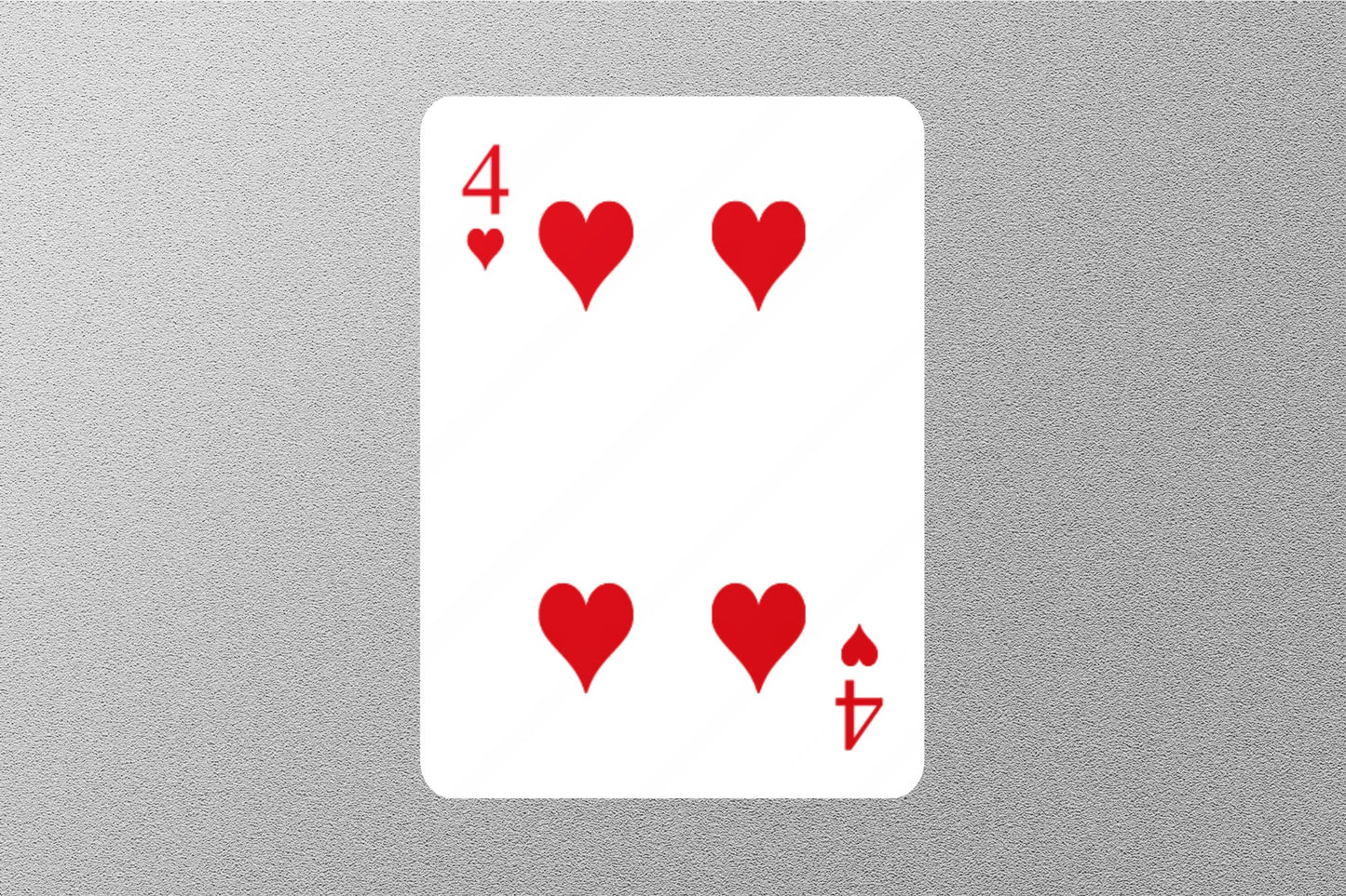 Wholesale 4 of Hearts Cards Sticker