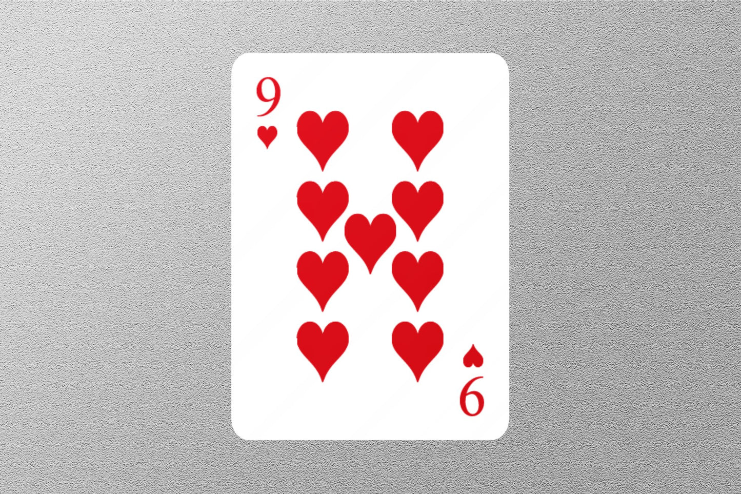 Wholesale 9 of Hearts Cards Sticker
