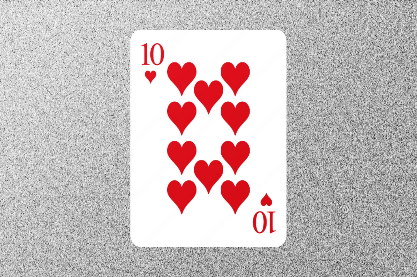 Wholesale 10 of Hearts Cards Sticker