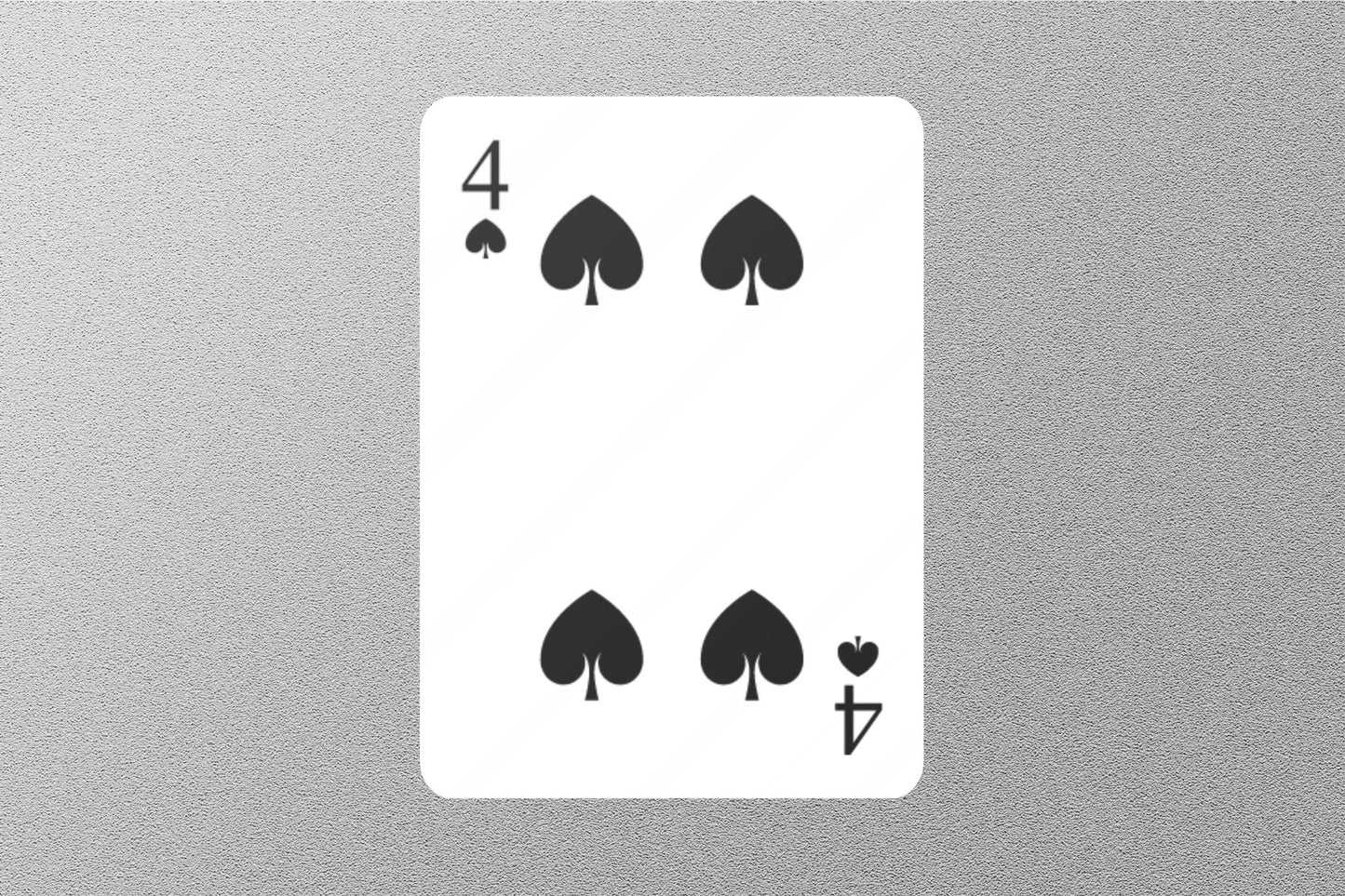 Wholesale 4 of Spades Cards Sticker