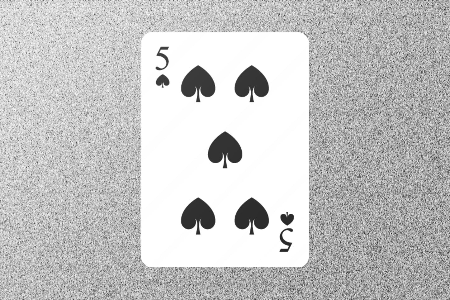 Wholesale 5 of Spades Cards Sticker