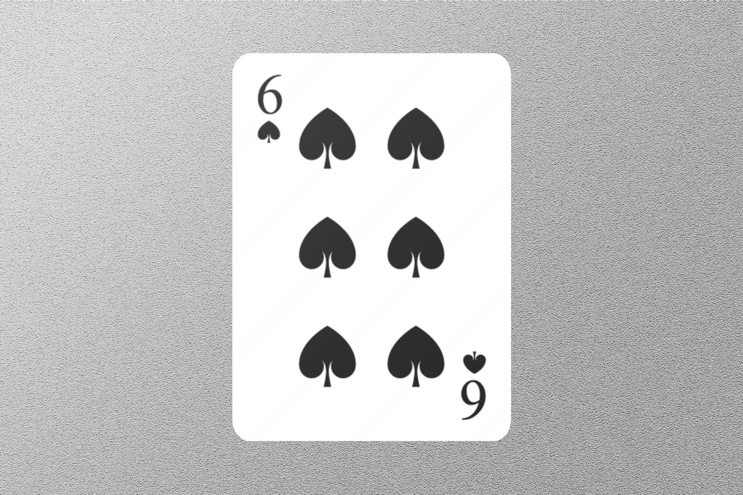 Wholesale 6 of Spades Cards Sticker