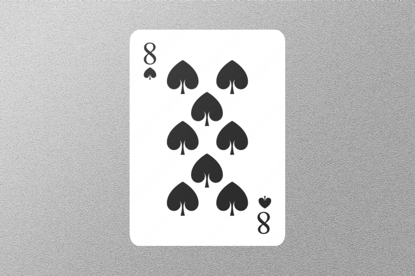 Wholesale 8 of Spades Cards Sticker