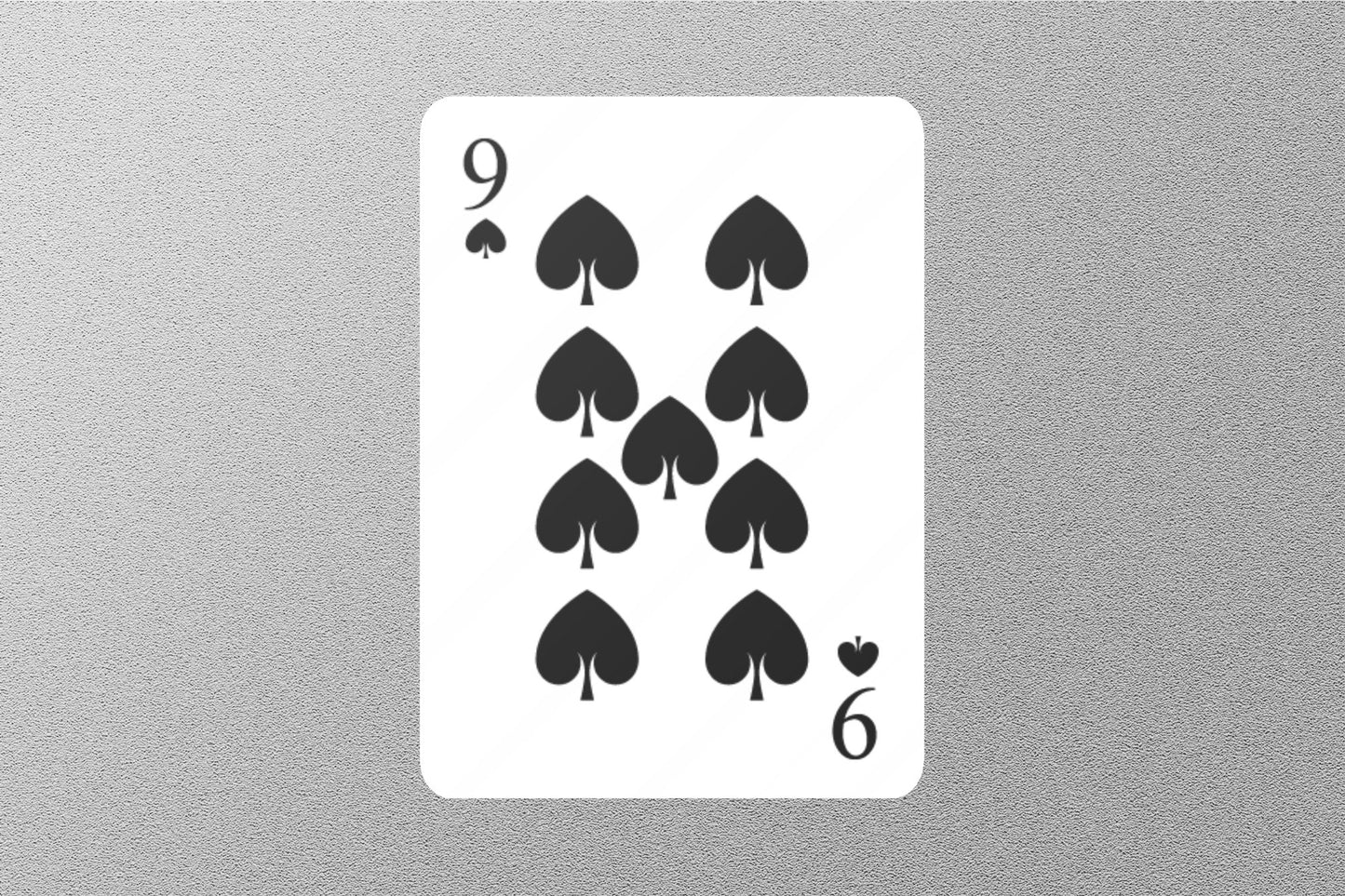 Wholesale 9 of Spades Cards Sticker