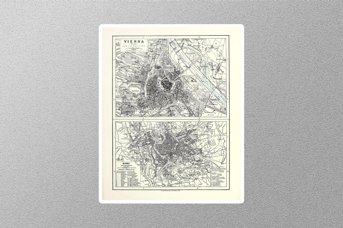 EUROPEAN CITIES Map Sticker