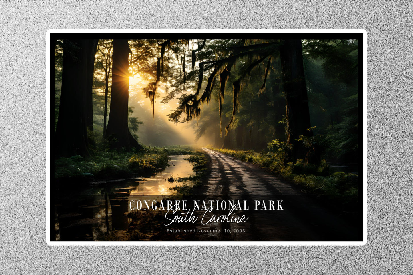 Wholesale Congaree Sunrise National Park Sticker