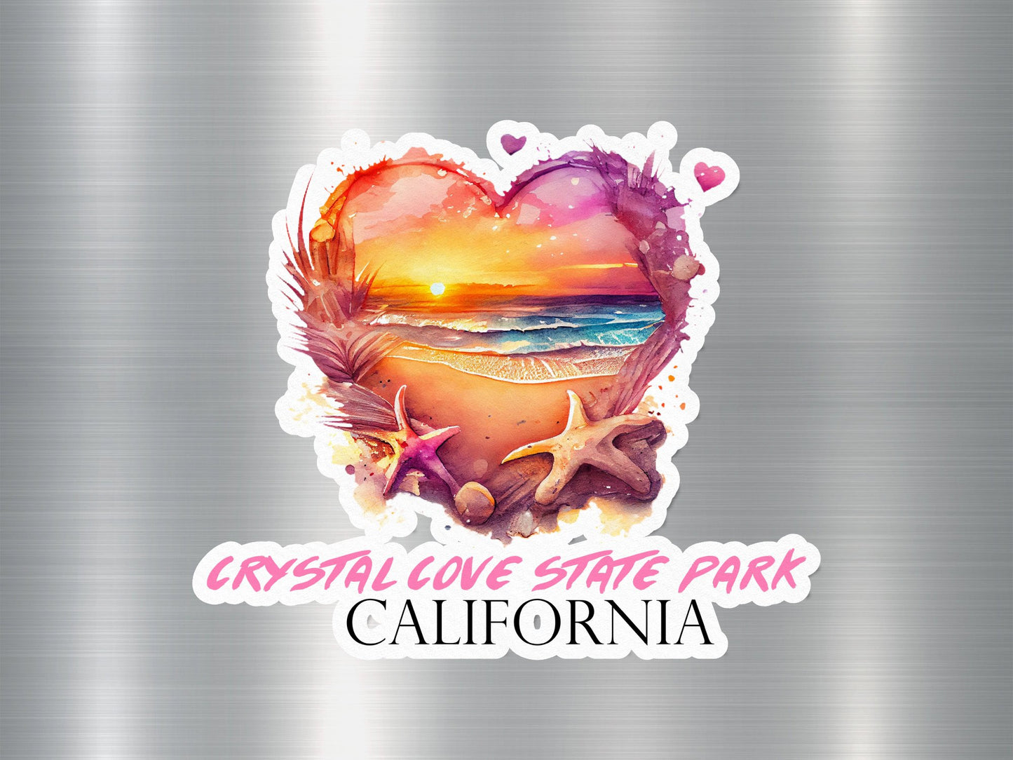 Wholesale Crystal Love State Park California Heart Sticker