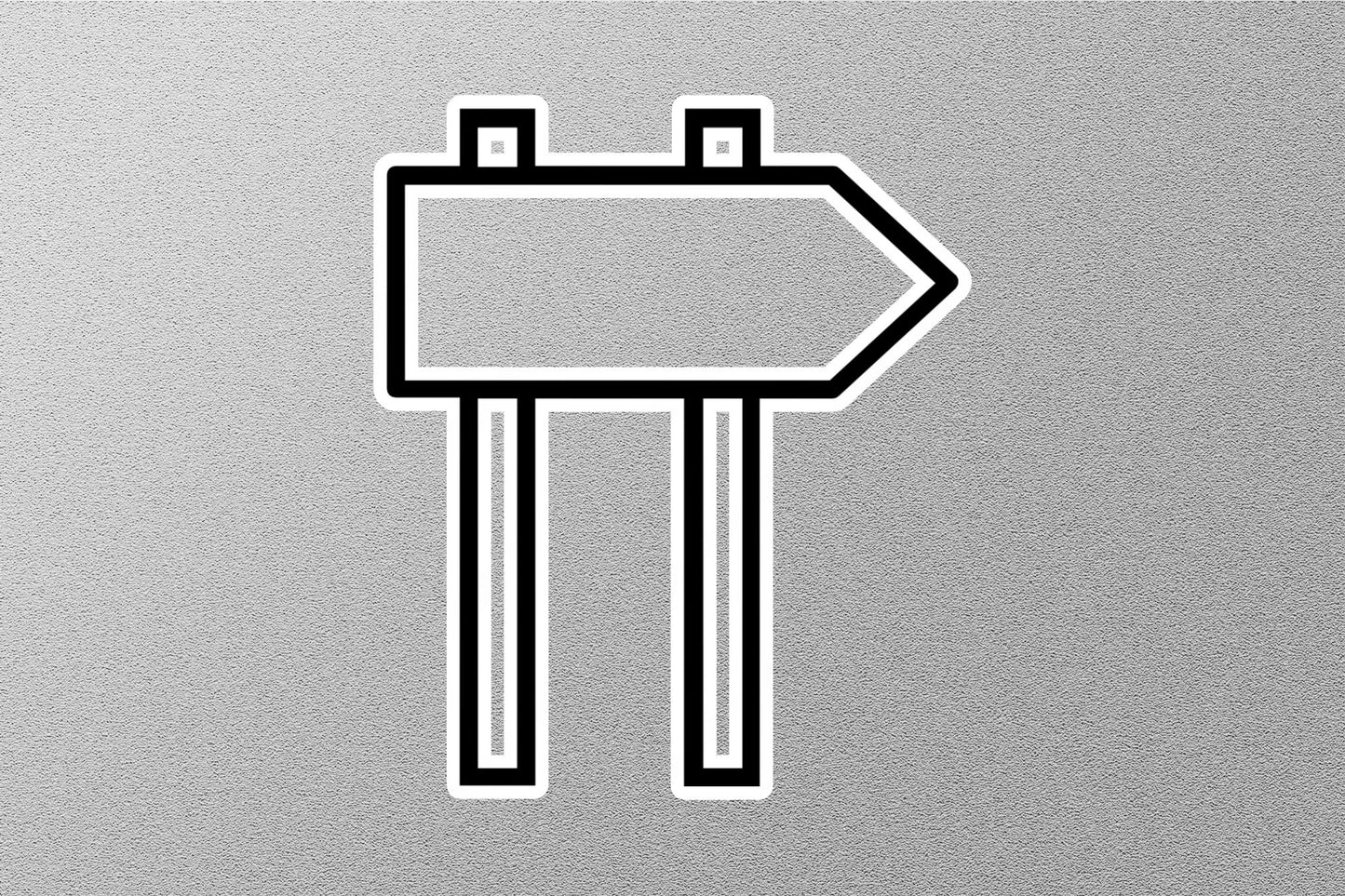 Wholesale Rightwards Pole Street Sign Sticker