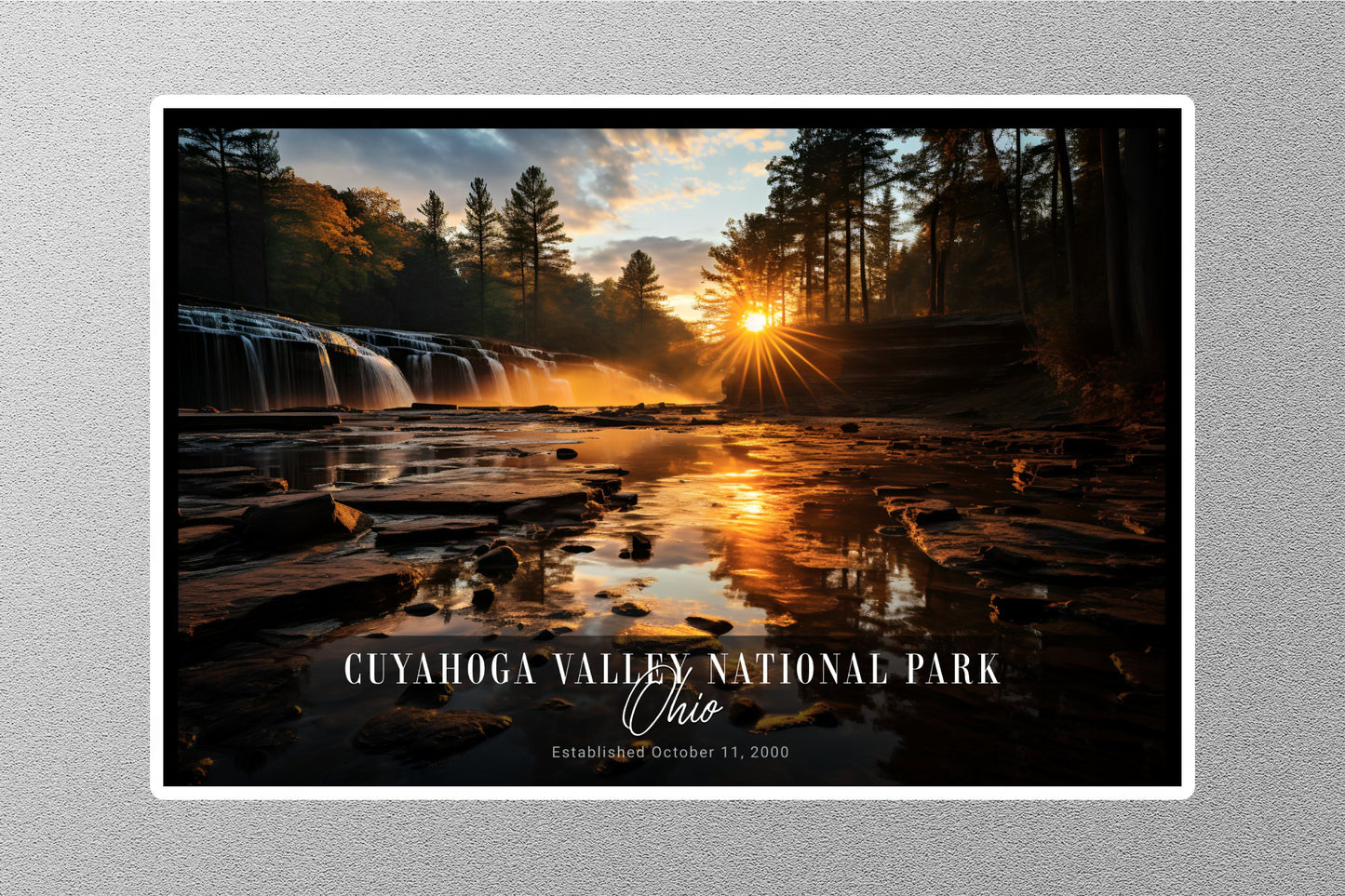 Wholesale Cuyahoga Sunrise Valley National Park Sticker