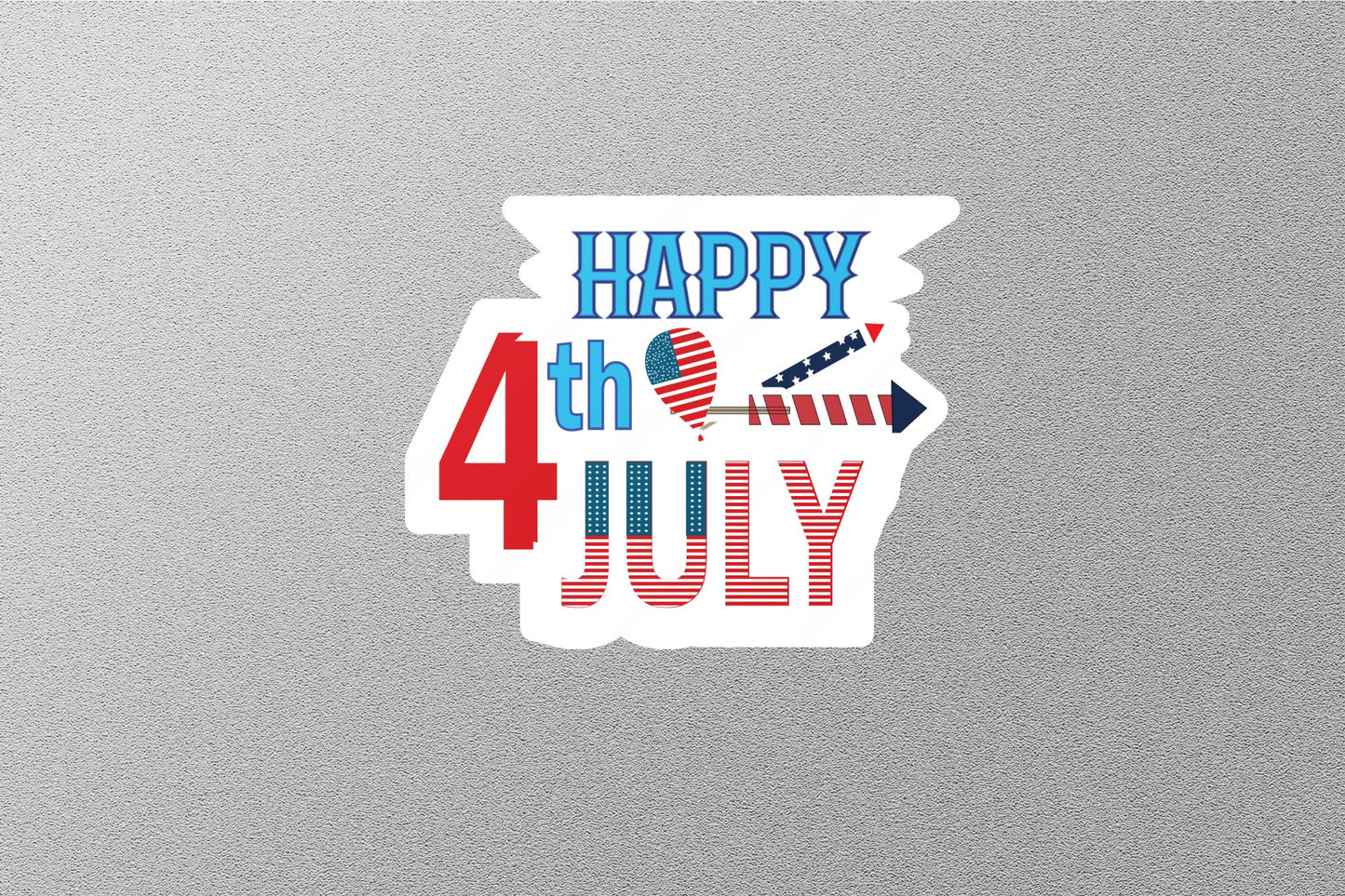 Wholesale Happy 4th July American Flag Sticker