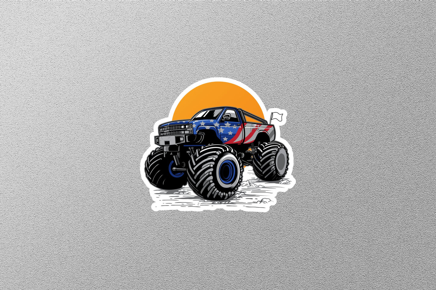Wholesale USA Flag Jeep Sticker