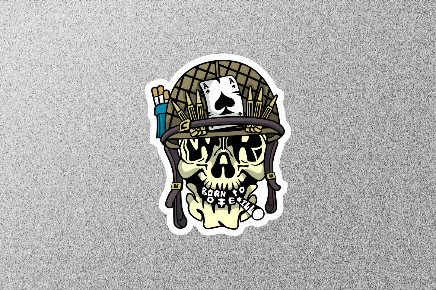 Wholesale Born to Die Skull Sticker