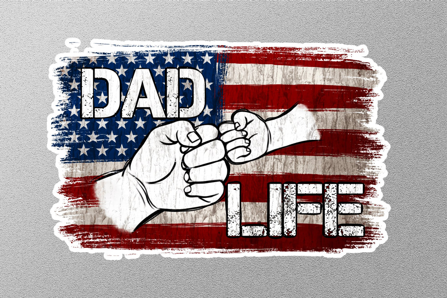 Wholesale Dad Life American Flag Sticker