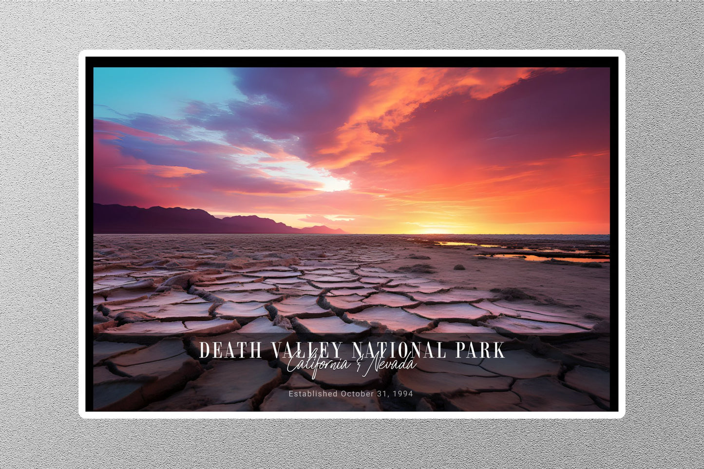 Wholesale Death Valley Sunrise National Park Sticker