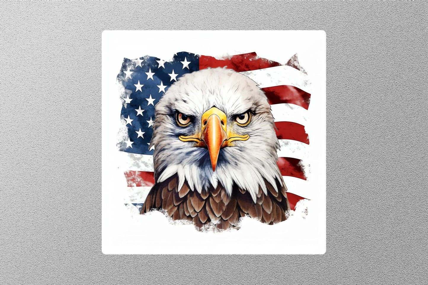 Wholesale Patriotic Eagle With American Flag Sticker