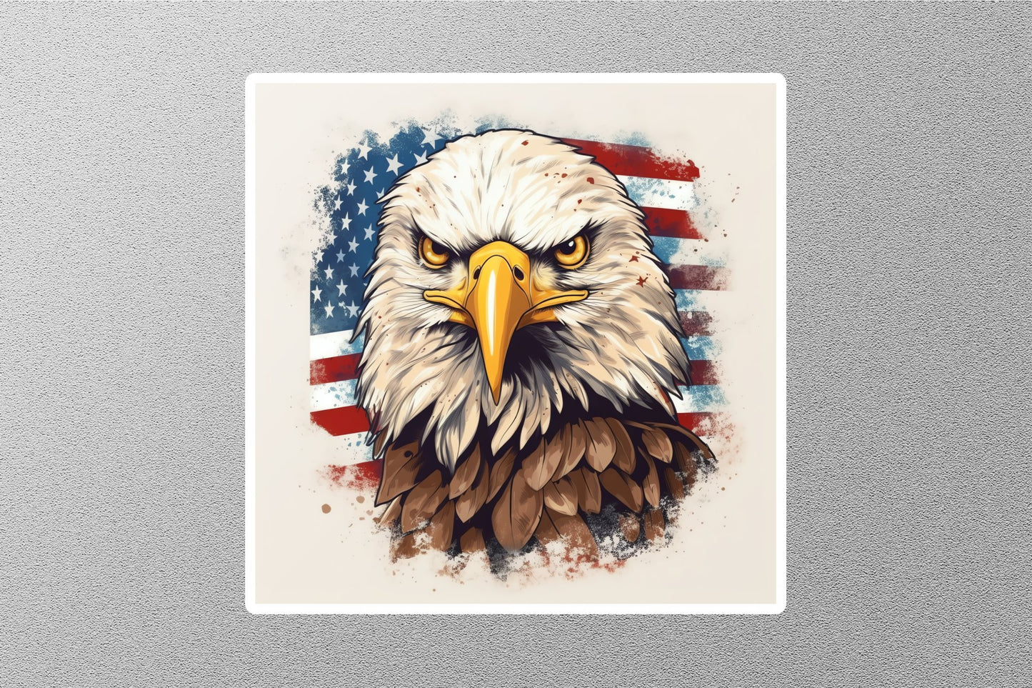 Wholesale Patriotic Eagle With American Flag Sticker