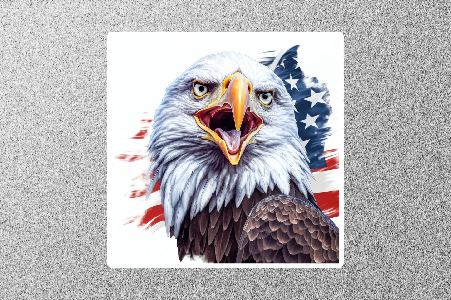 Wholesale Patriotic Eagle With American Flag Sticker