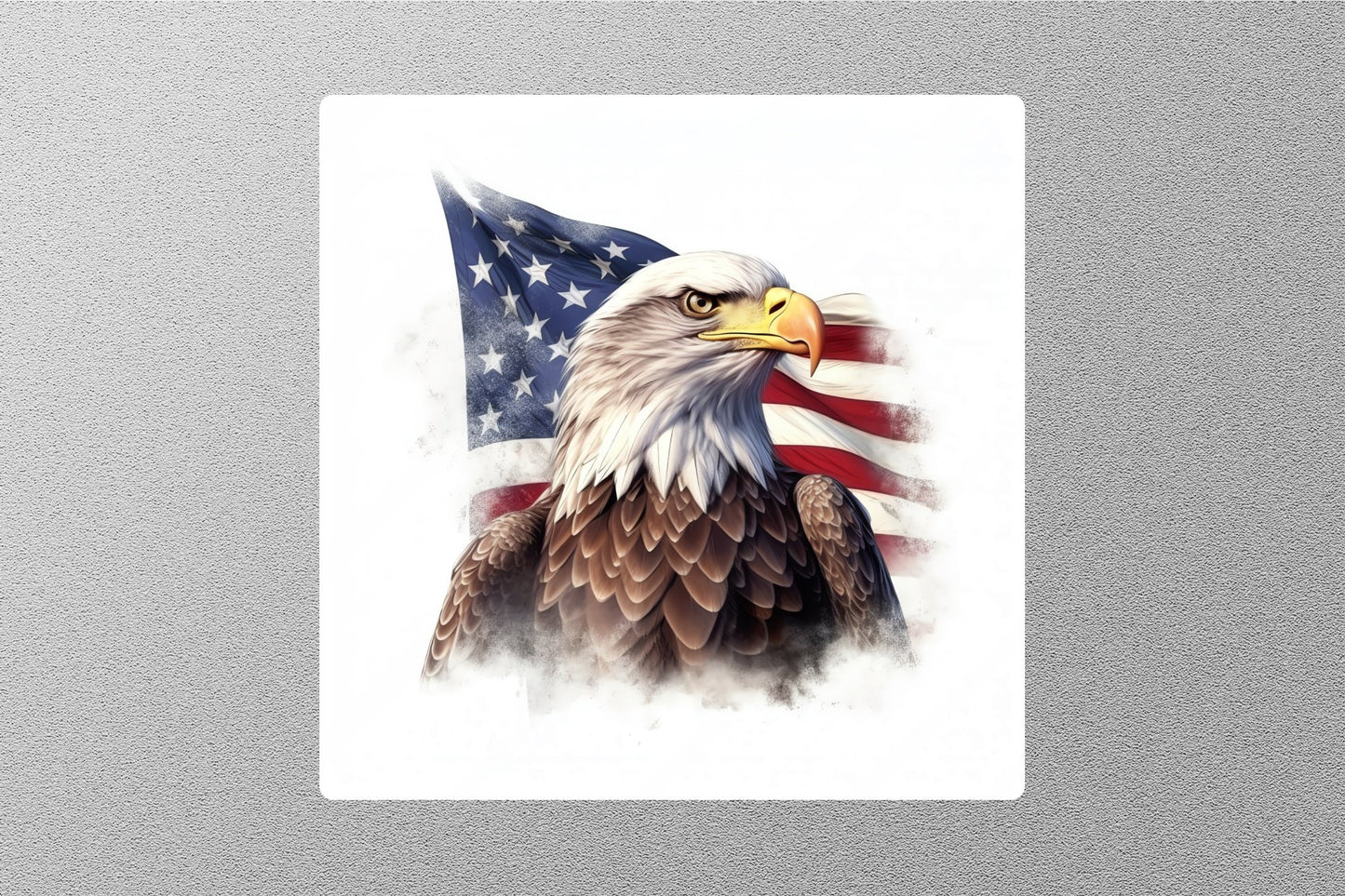 Wholesale Patriotic Eagle With American Flag Sticker