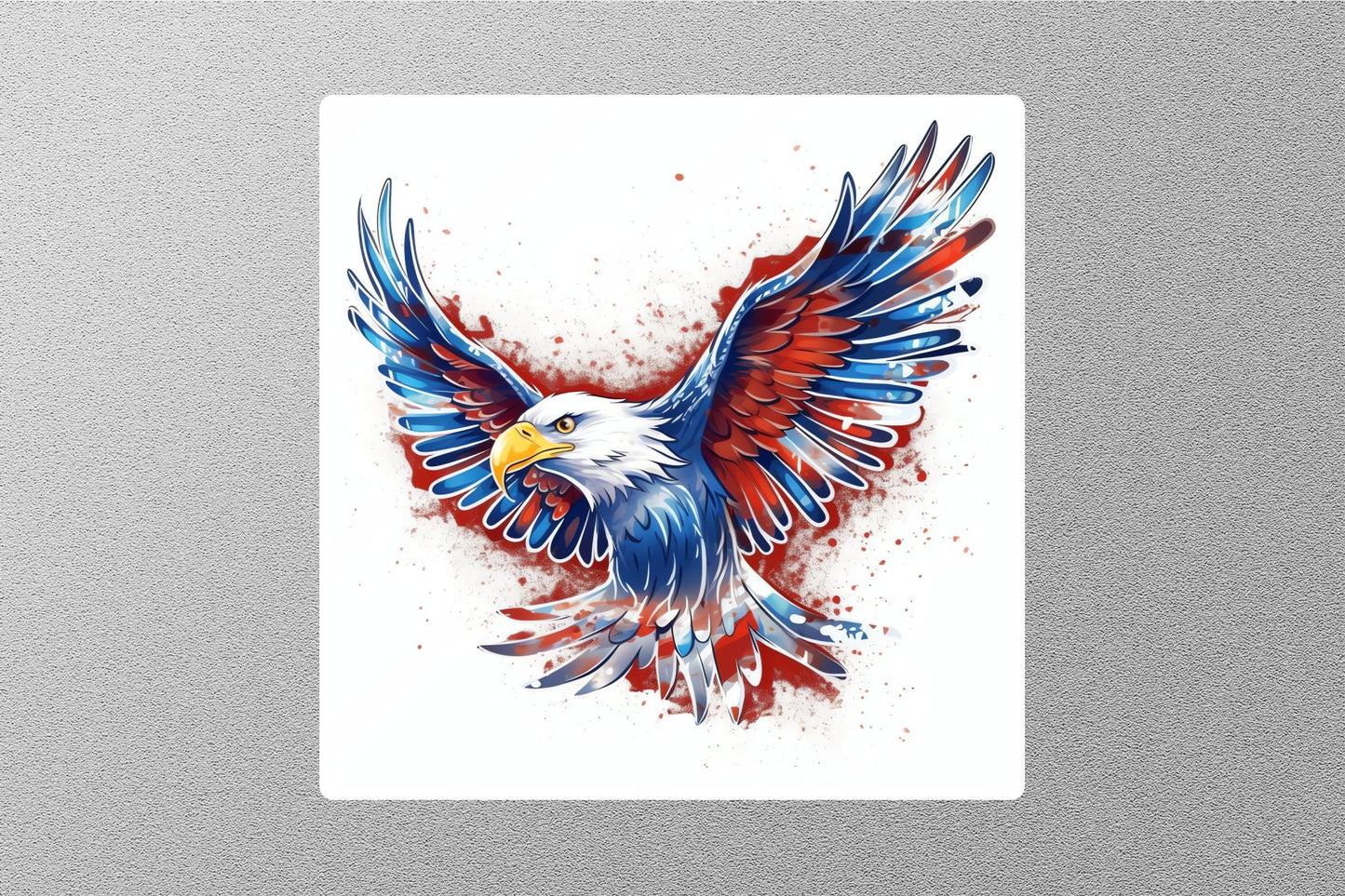Wholesale Patriotic Eagle With American Flag Sticker