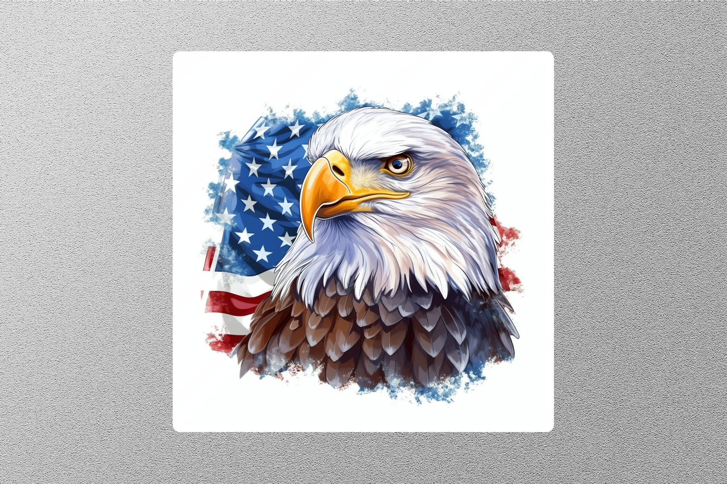 Wholesale Patriotic Eagle With American Flag Sticker