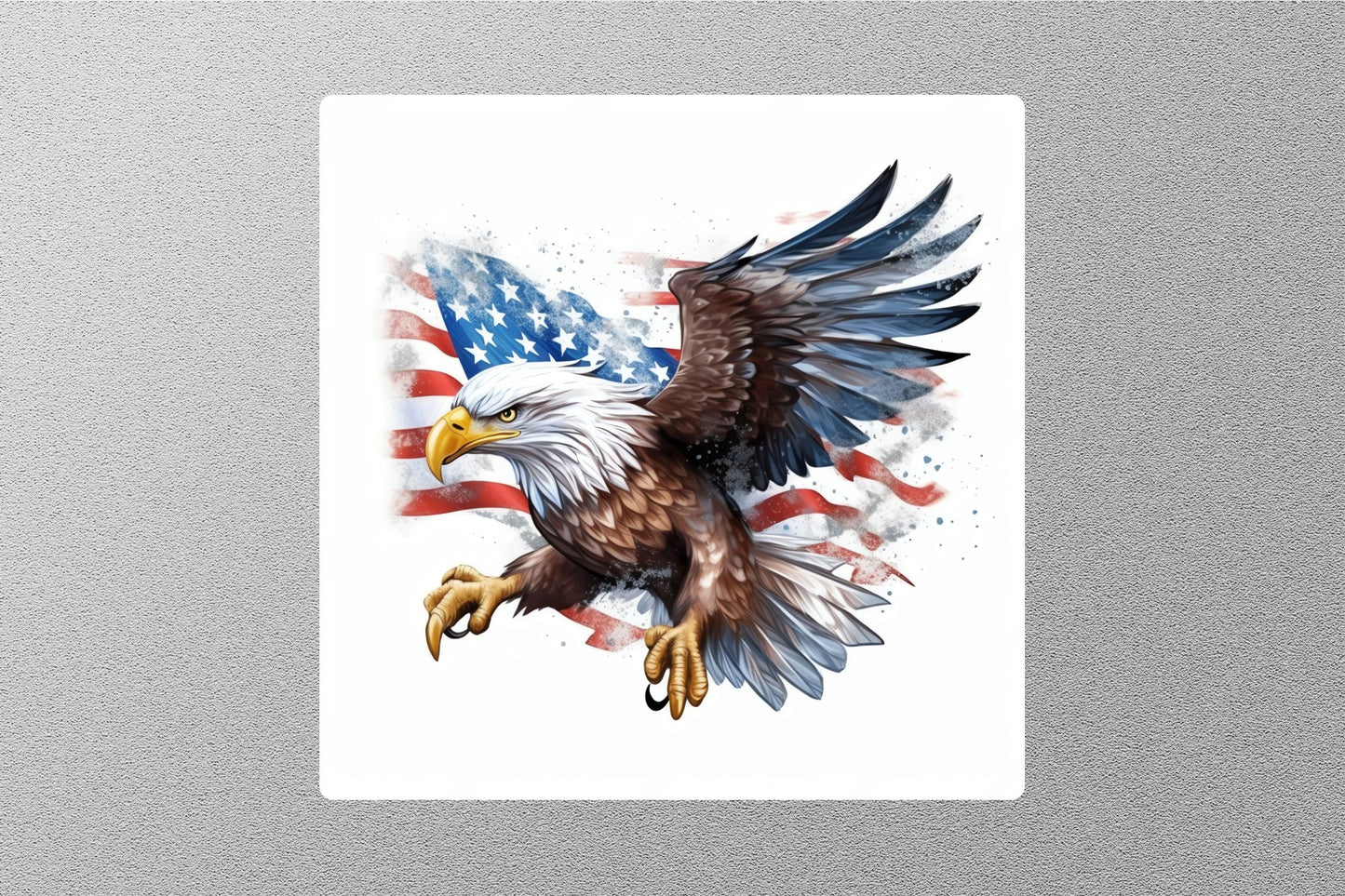 Wholesale Patriotic Eagle With American Flag Sticker