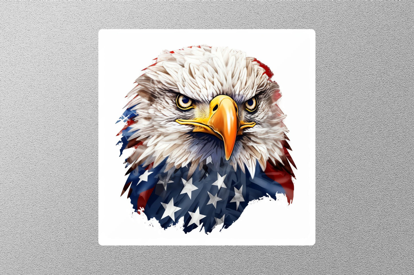 Wholesale Patriotic Eagle With American Flag Sticker