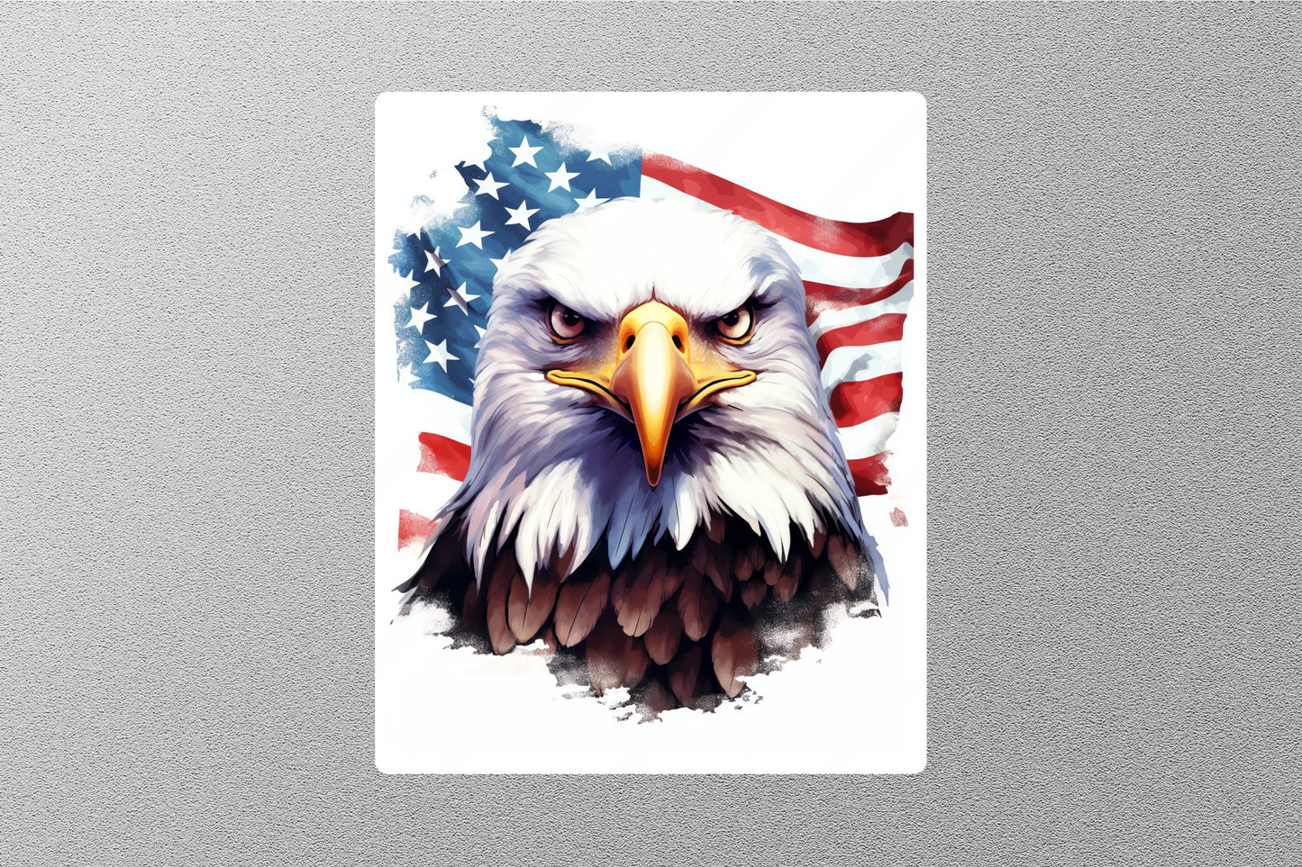 Wholesale Patriotic Eagle With American Flag Sticker