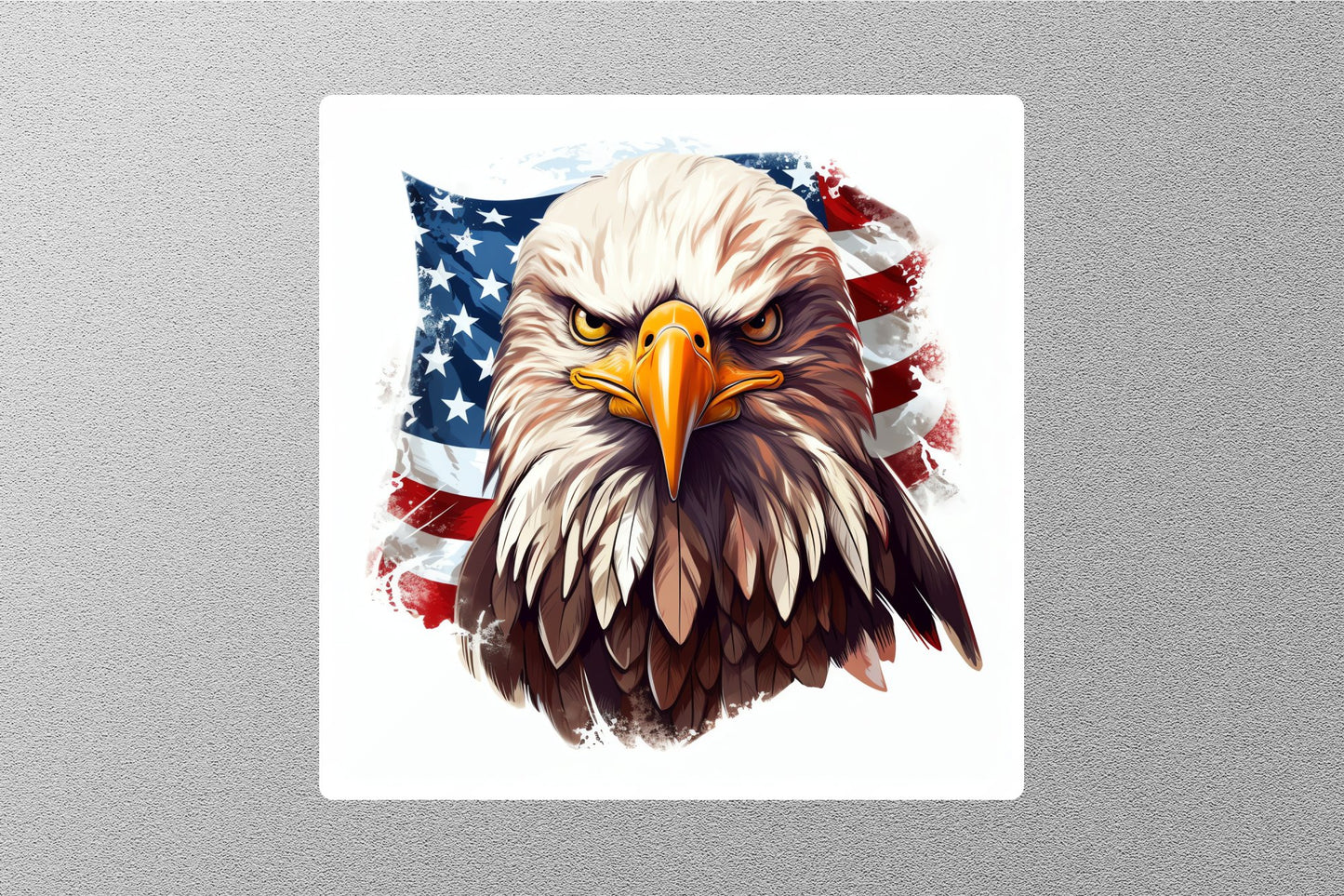 Wholesale Patriotic Eagle With American Flag Sticker