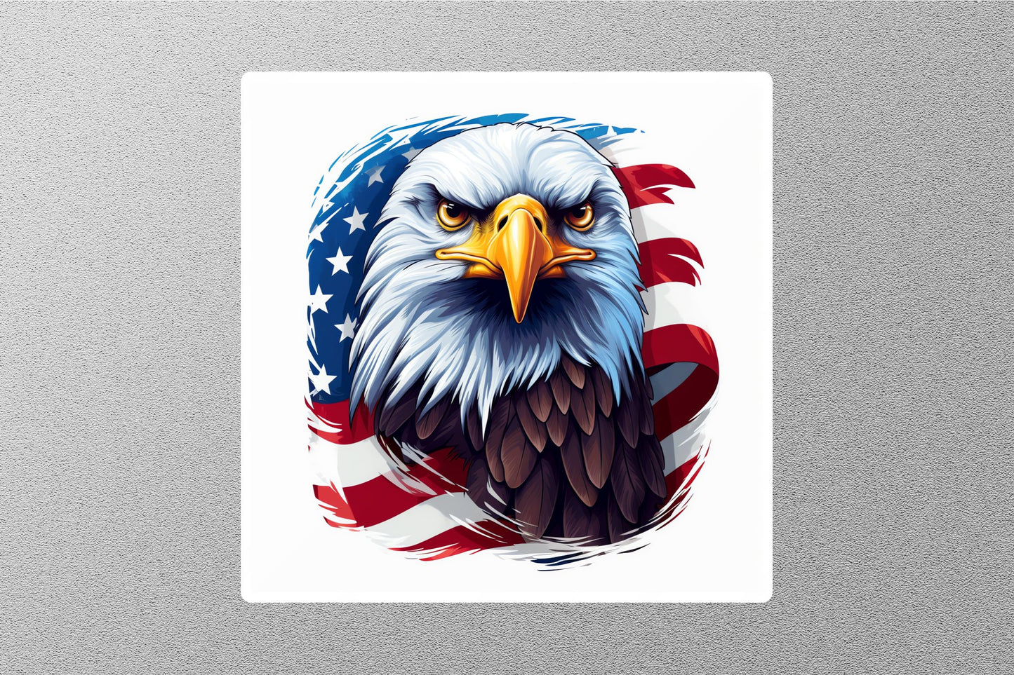 Wholesale Patriotic Eagle With American Flag Sticker
