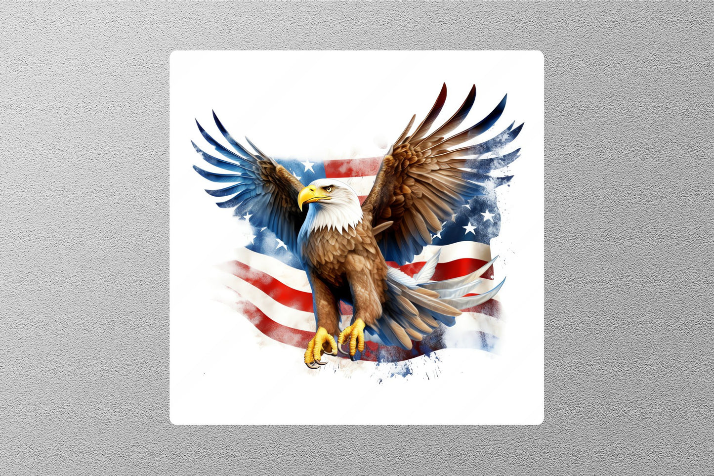 Wholesale Patriotic Eagle With American Flag Sticker