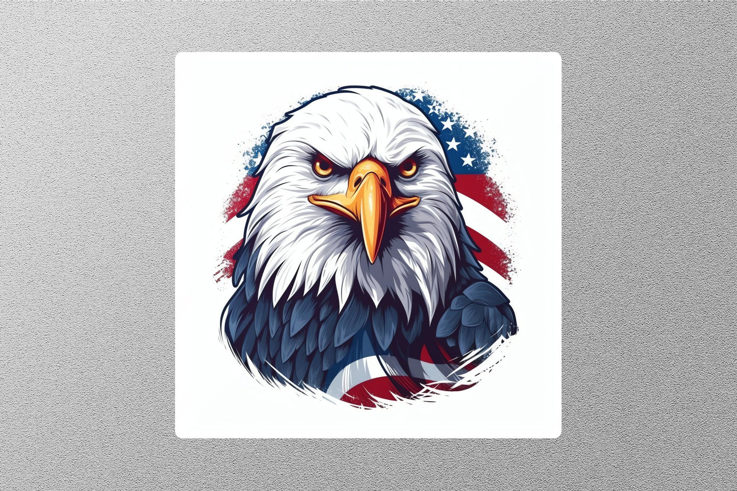 Wholesale Patriotic Eagle With American Flag Sticker