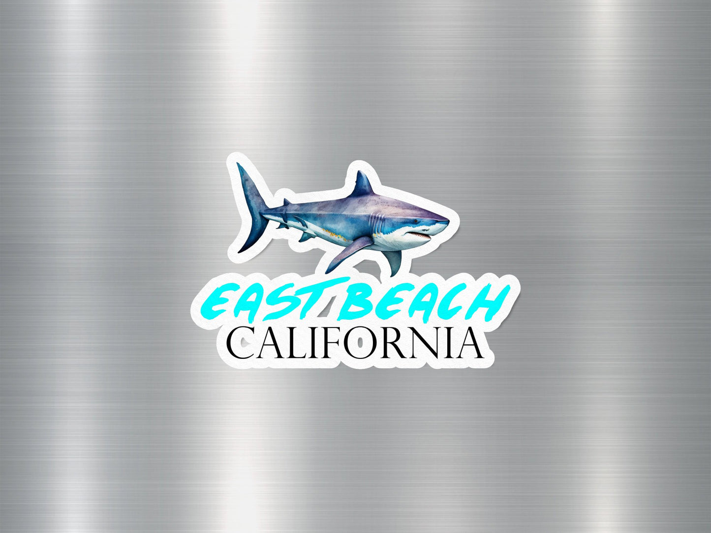 Wholesale East Beach California Shark Sticker