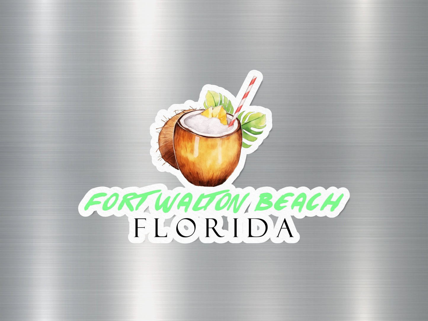 Wholesale Fort Walton Beach Florida Coconut Sticker