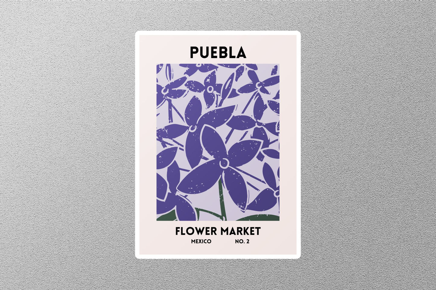 Wholesale Vintage Puebla Flower Market Stickers