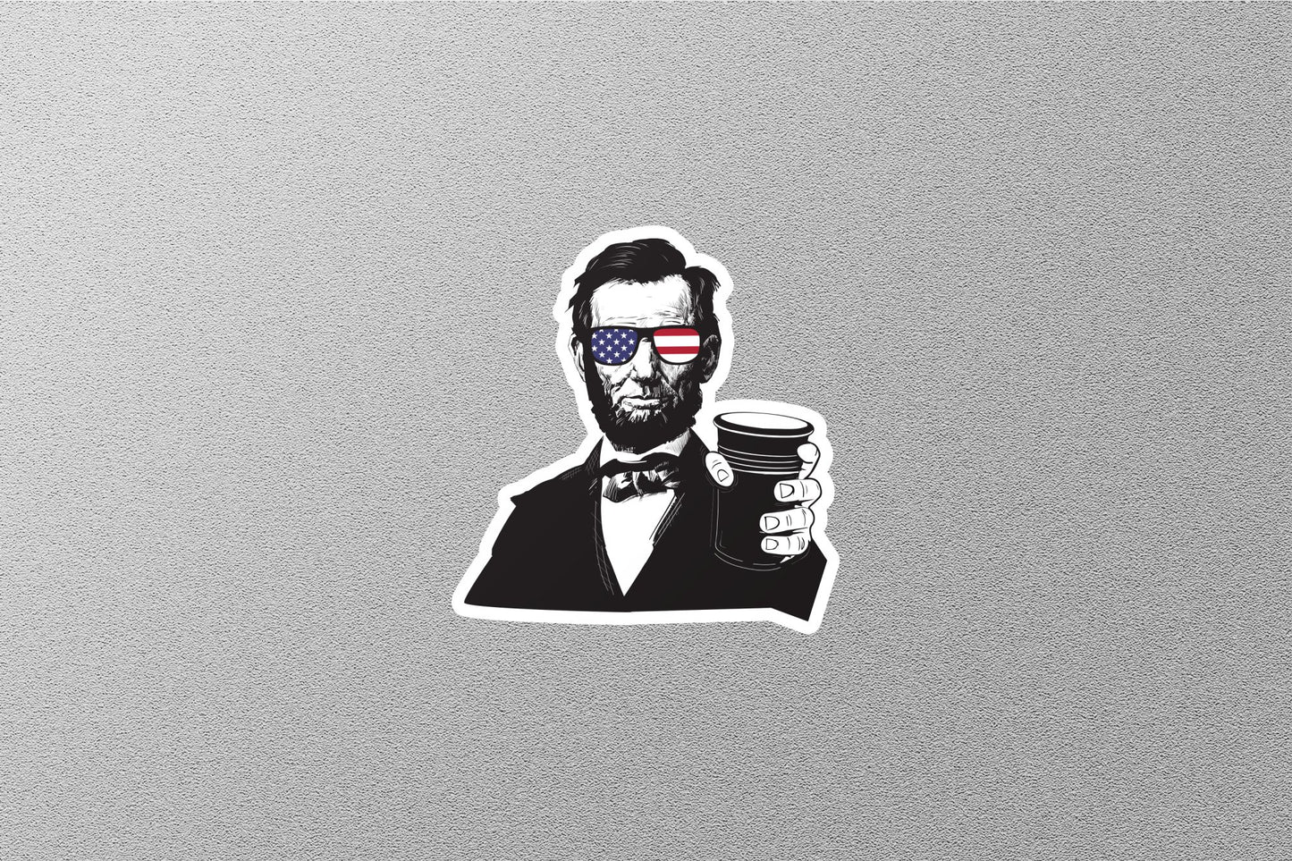 Wholesale Abraham Lincoln USA Flag Sticker