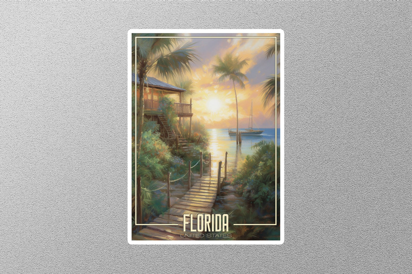 Wholesale Dreamy Florida Travel Stickers
