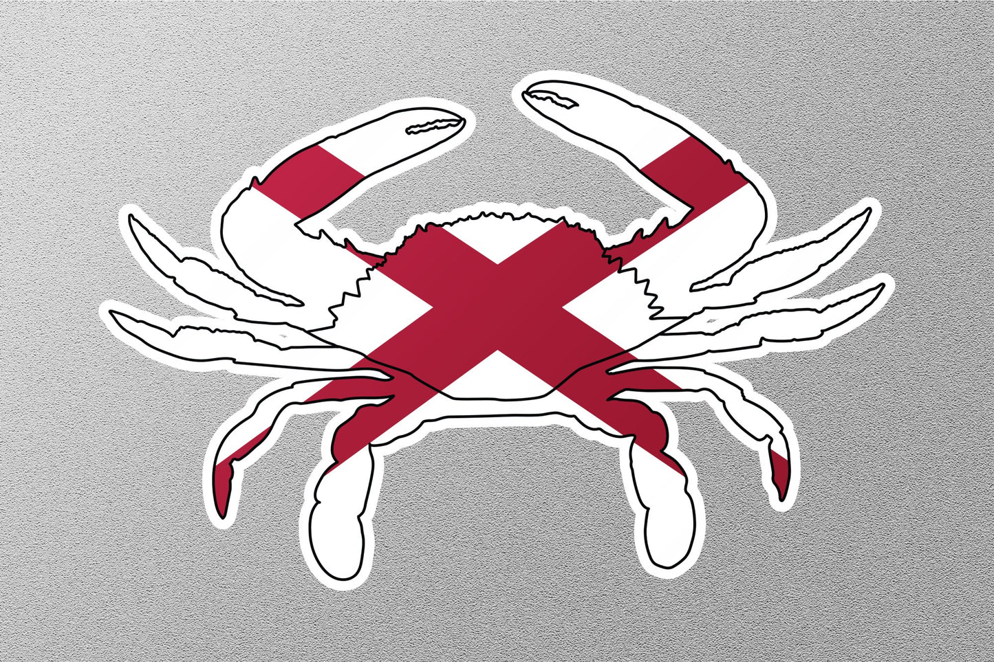 Wholesale Florida Flag Crab no Crest Sticker