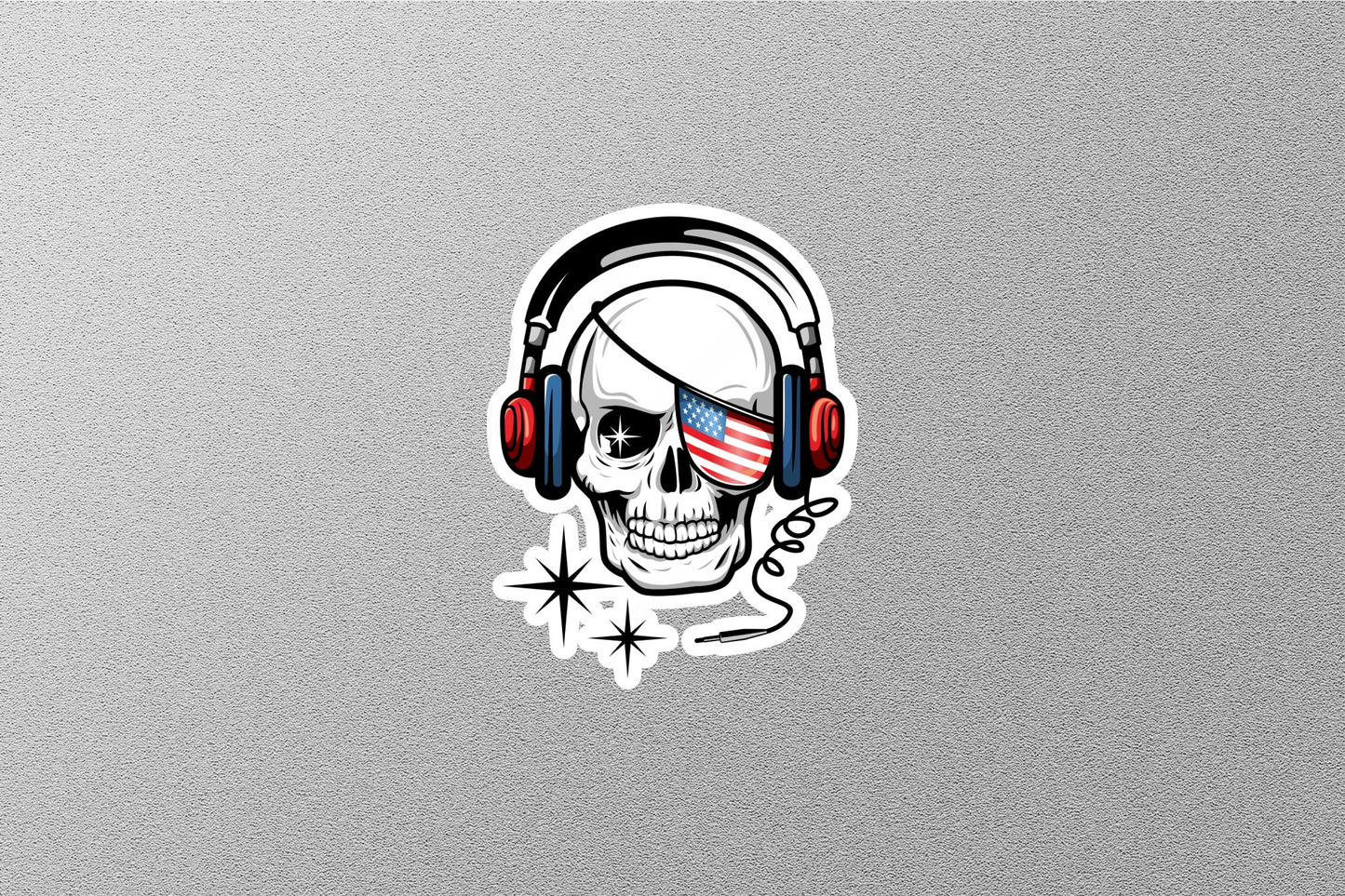 Wholesale One Eye Skull USA Eagle Sticker
