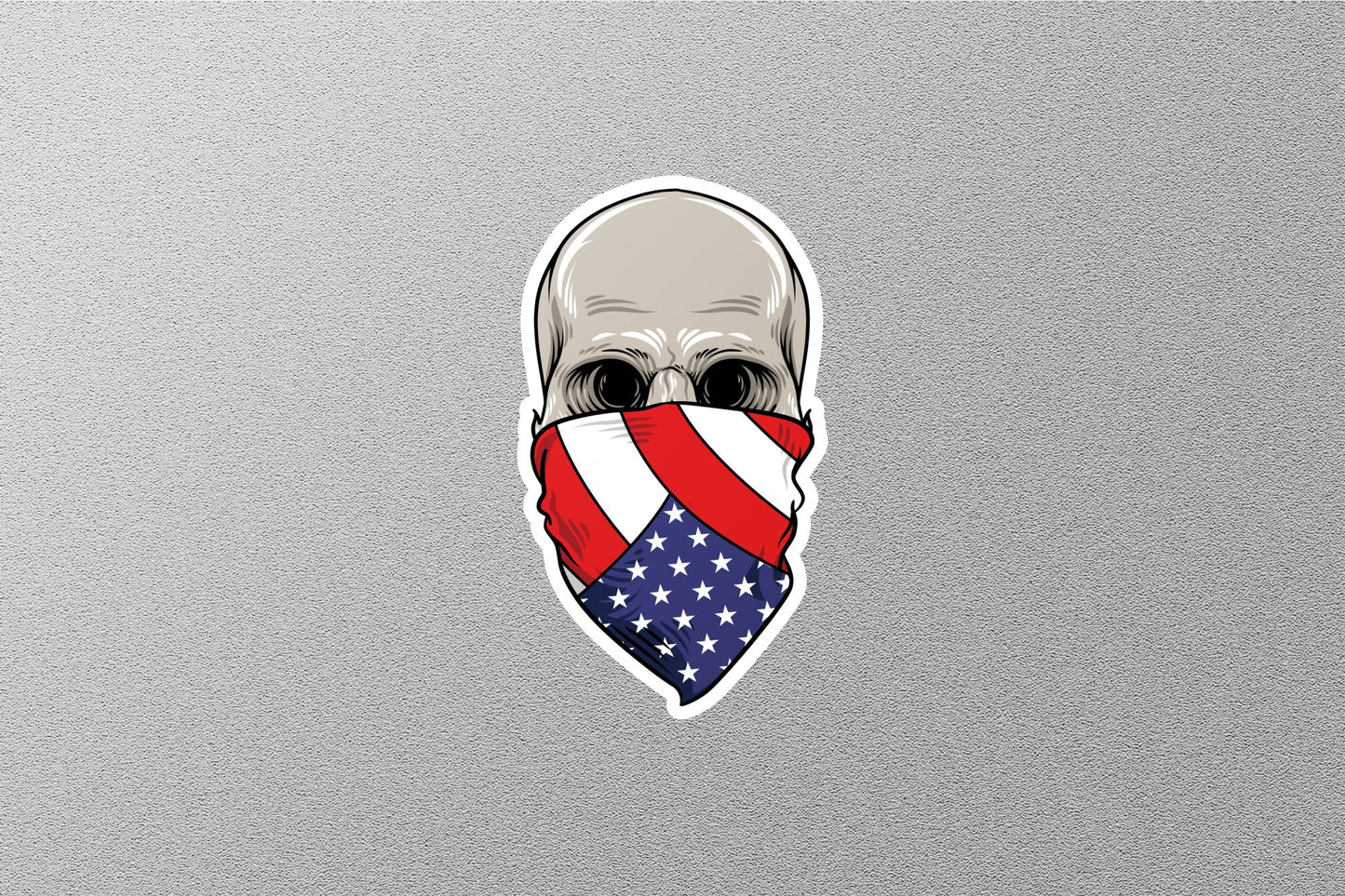 Wholesale Skull American Flag Sticker