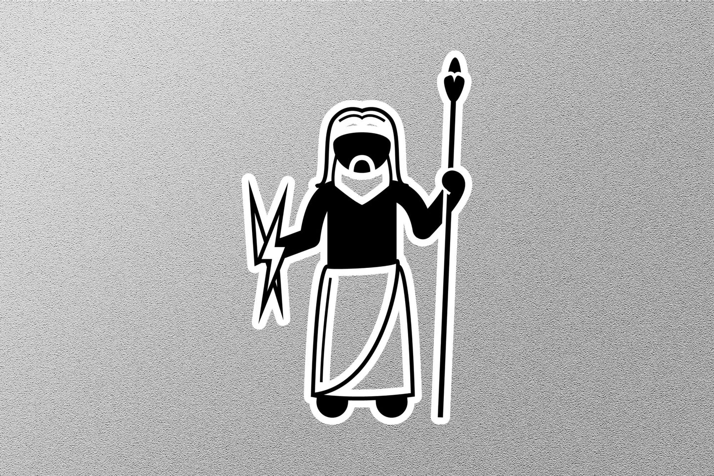 Zeus Greek God Sticker