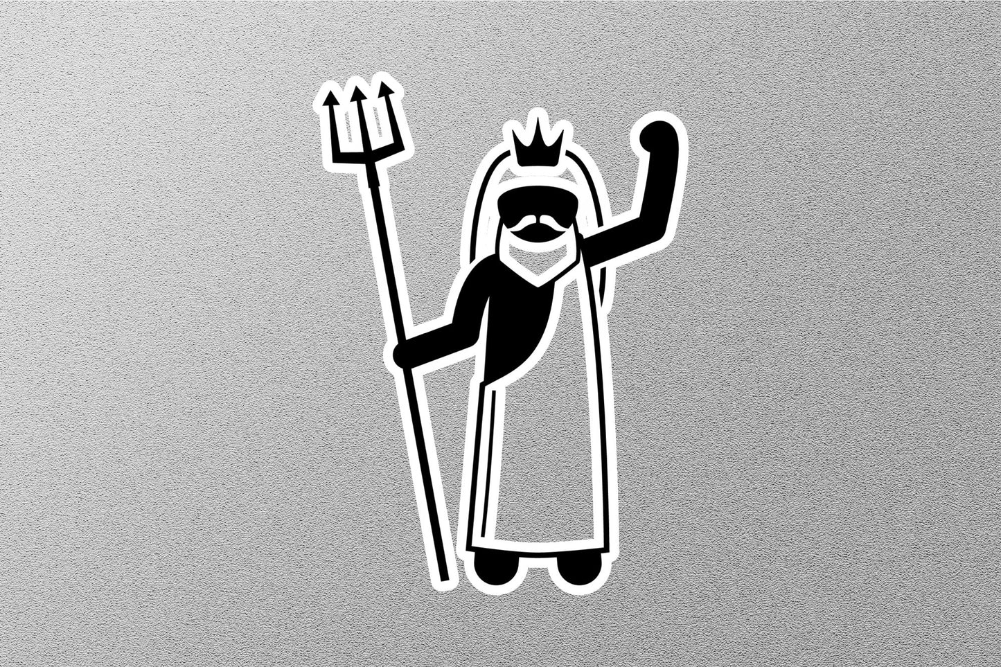 Poseidon Greek God Sticker