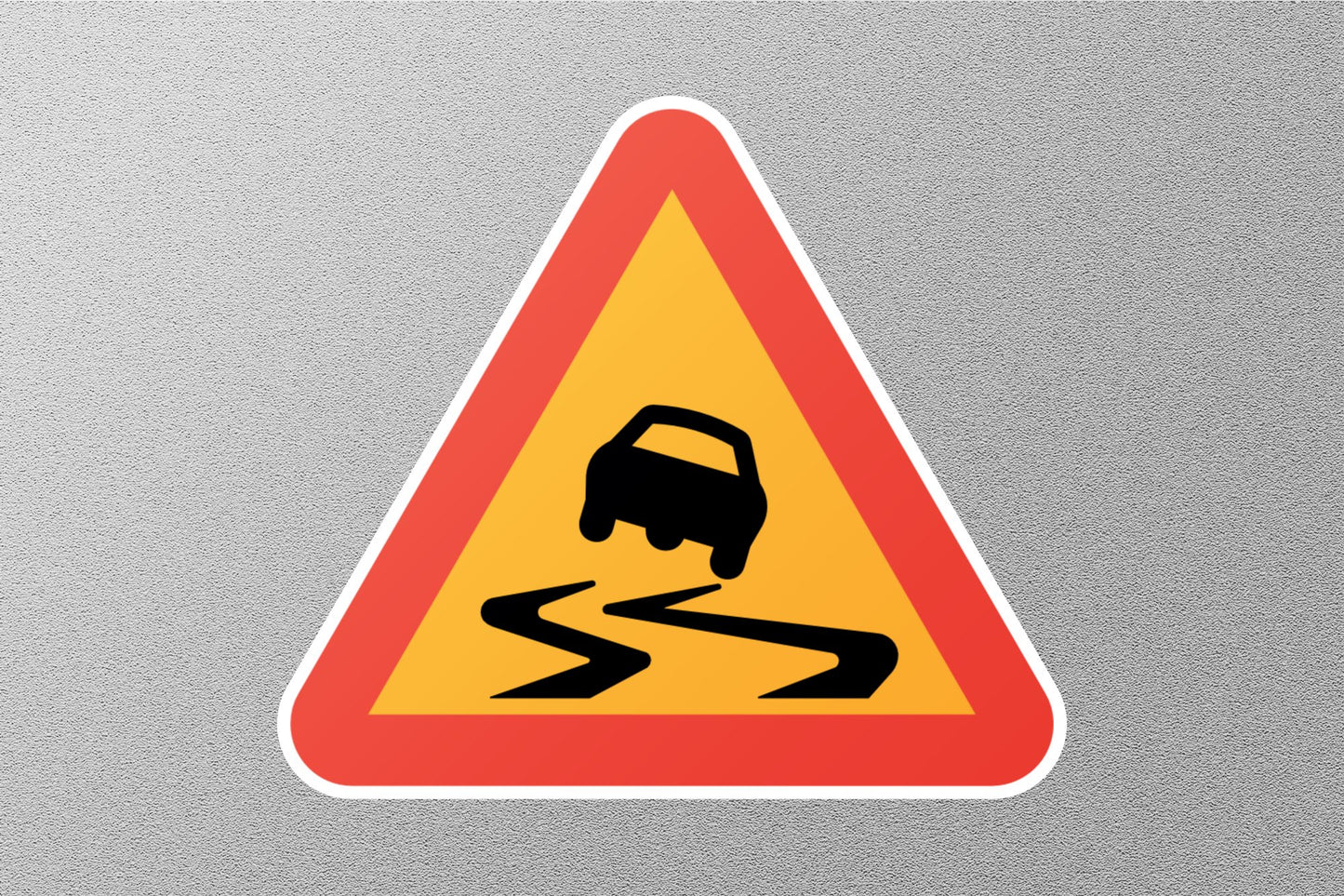 Wholesale Slippery Road Street Sign Sticker