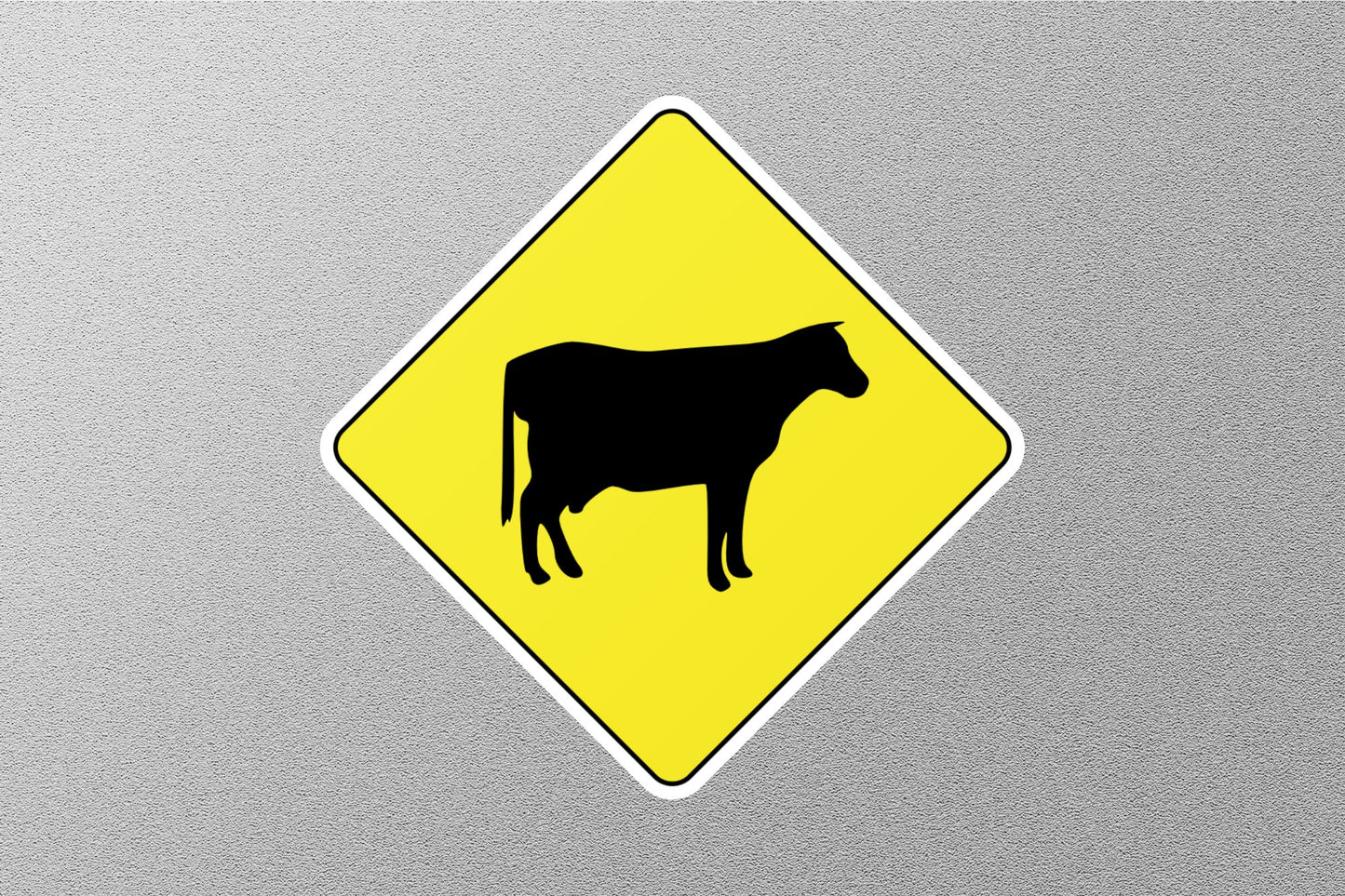 Wholesale Cow Crossing Sign Diamond Street Sign Sticker