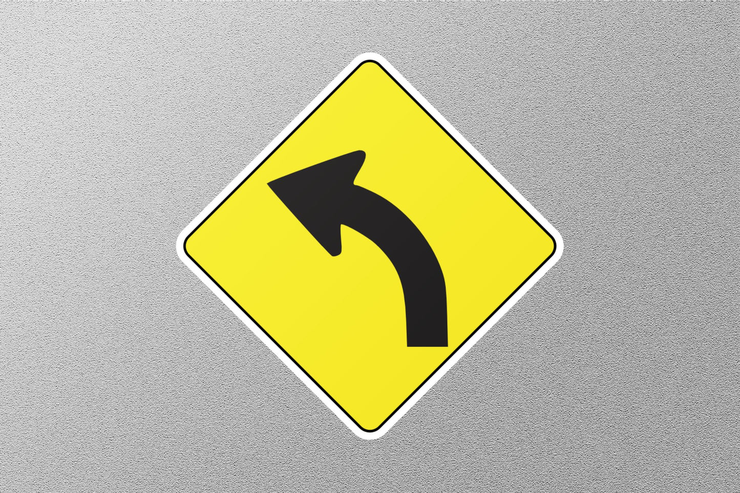 Wholesale Left Curve Arrow Street Sign Sticker