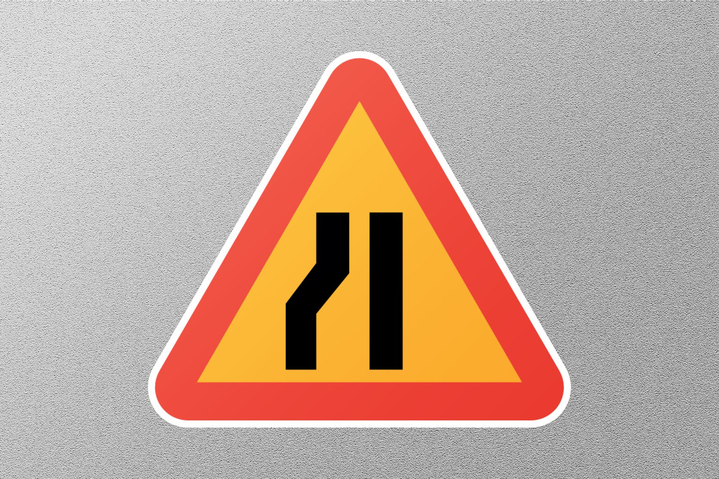 Wholesale Road Narrows Street Sign Sticker