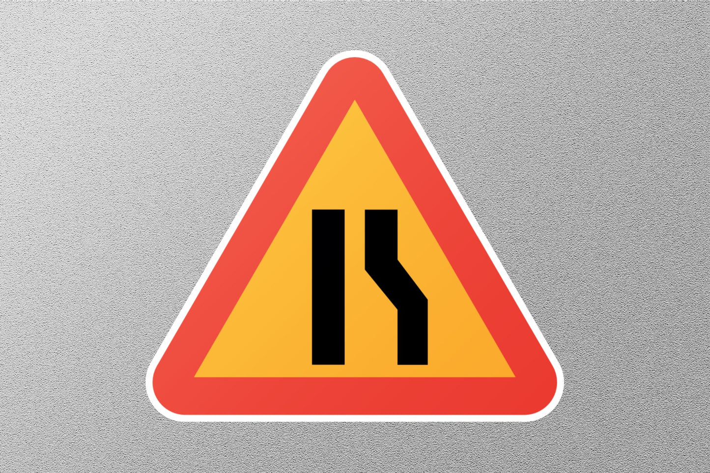Wholesale Road Narrows Sign Public Street Sign Sticker