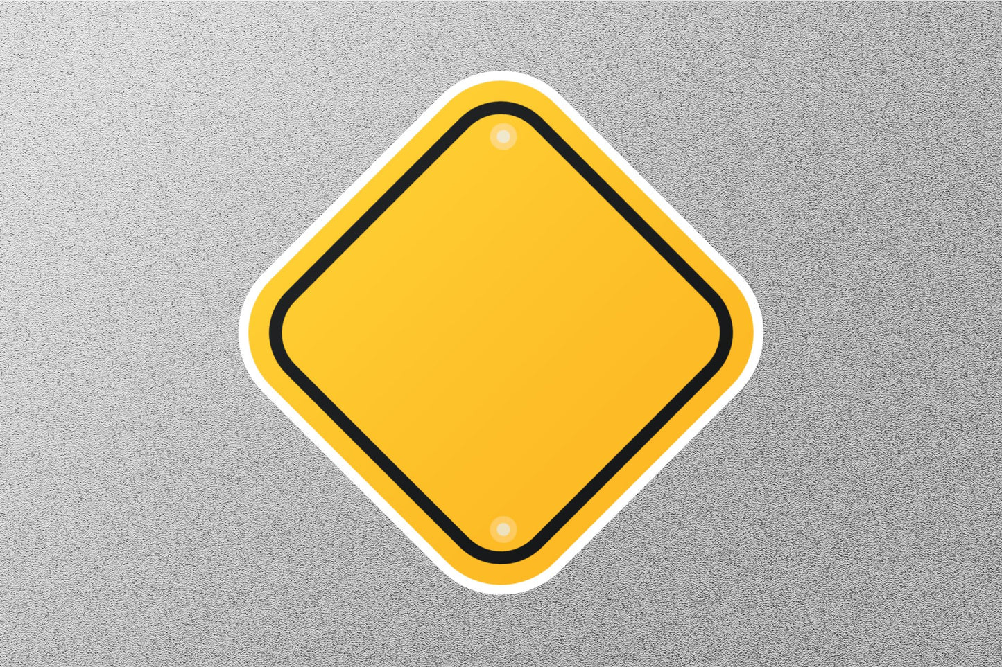 Wholesale Blank Yellow Road Street Sign Sticker