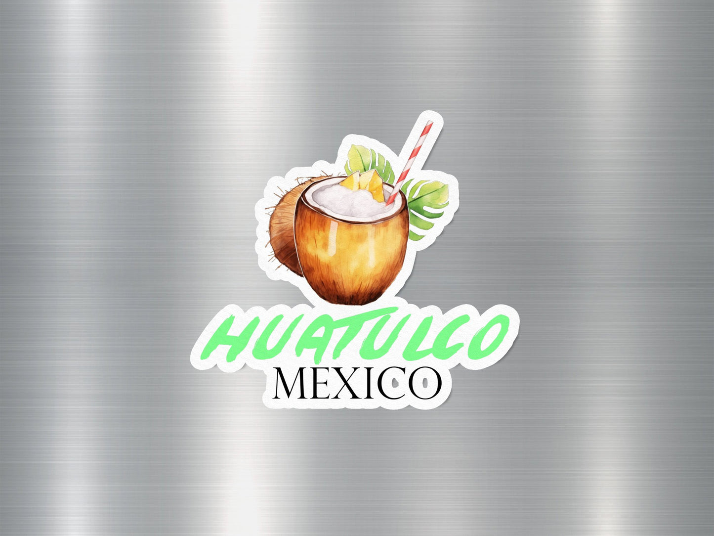 Wholesale Huatulco Mexico Coconut Sticker