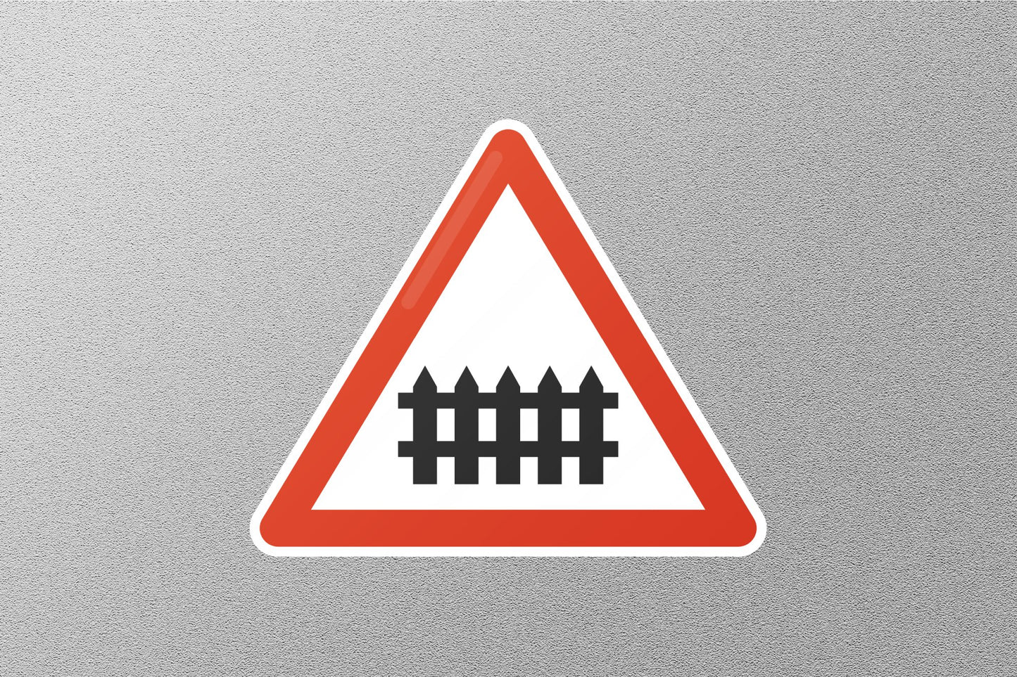 Wholesale Guarded Railway Road Street Sign Sticker