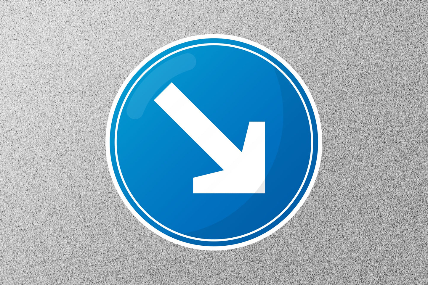 Wholesale Arrow Down Right Street Sign Sticker